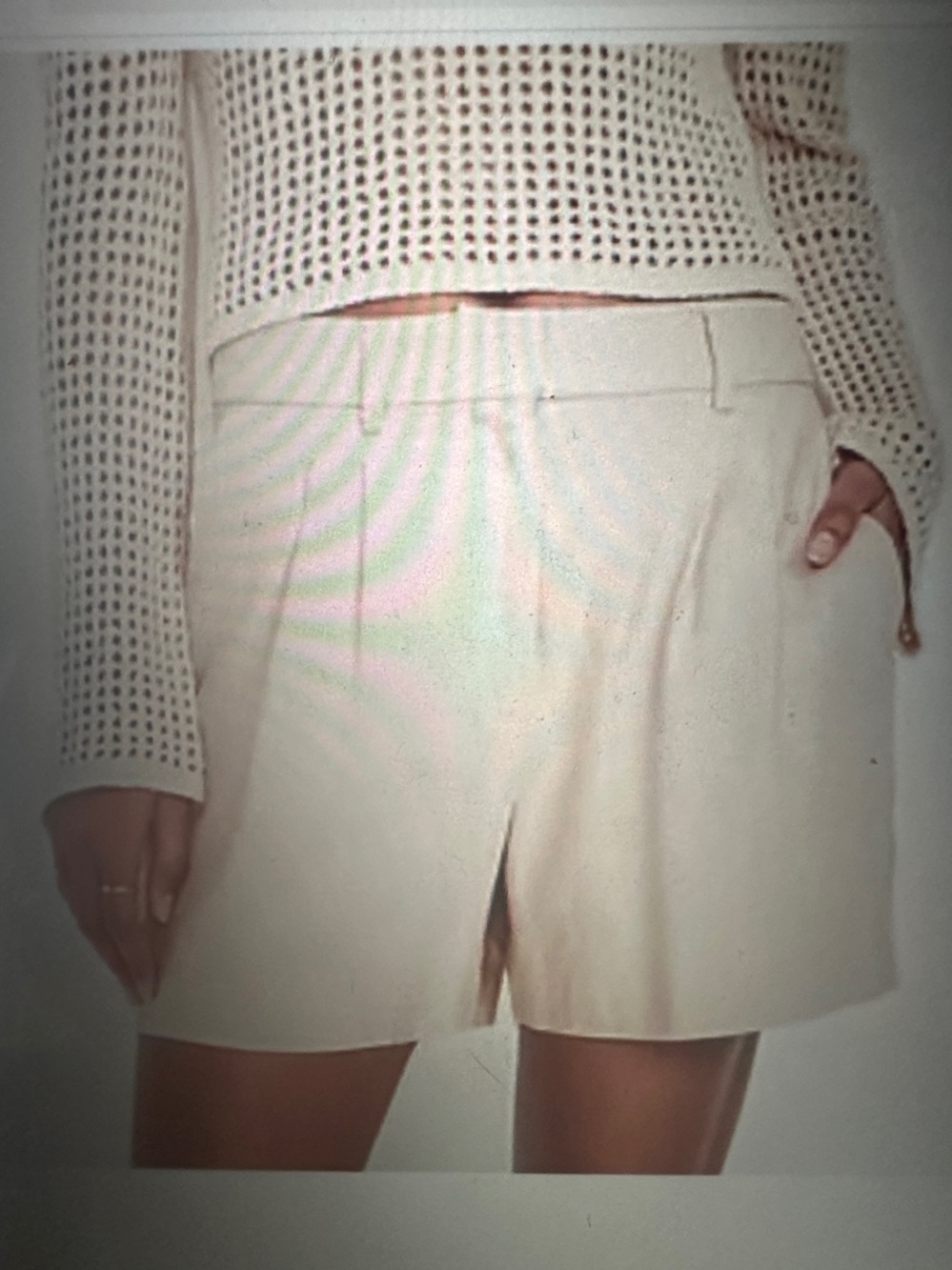 Women's Old Navy Extra High Rise Linen Blend Taylor Trouser Shorts, size Large